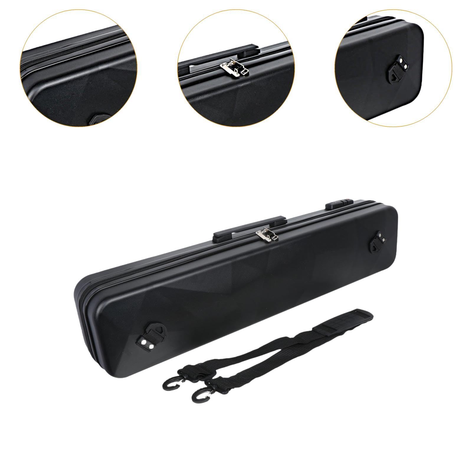 Kowaku Bolsa para Palos de Billar 85cm Estuche rígido de PVC 1/2 Dividida