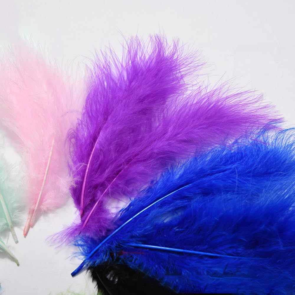 Wenrescry 300 Plumes Blanches Naturelles Pour Bricolage - Attrape-rêves, Mariage Et Décoration