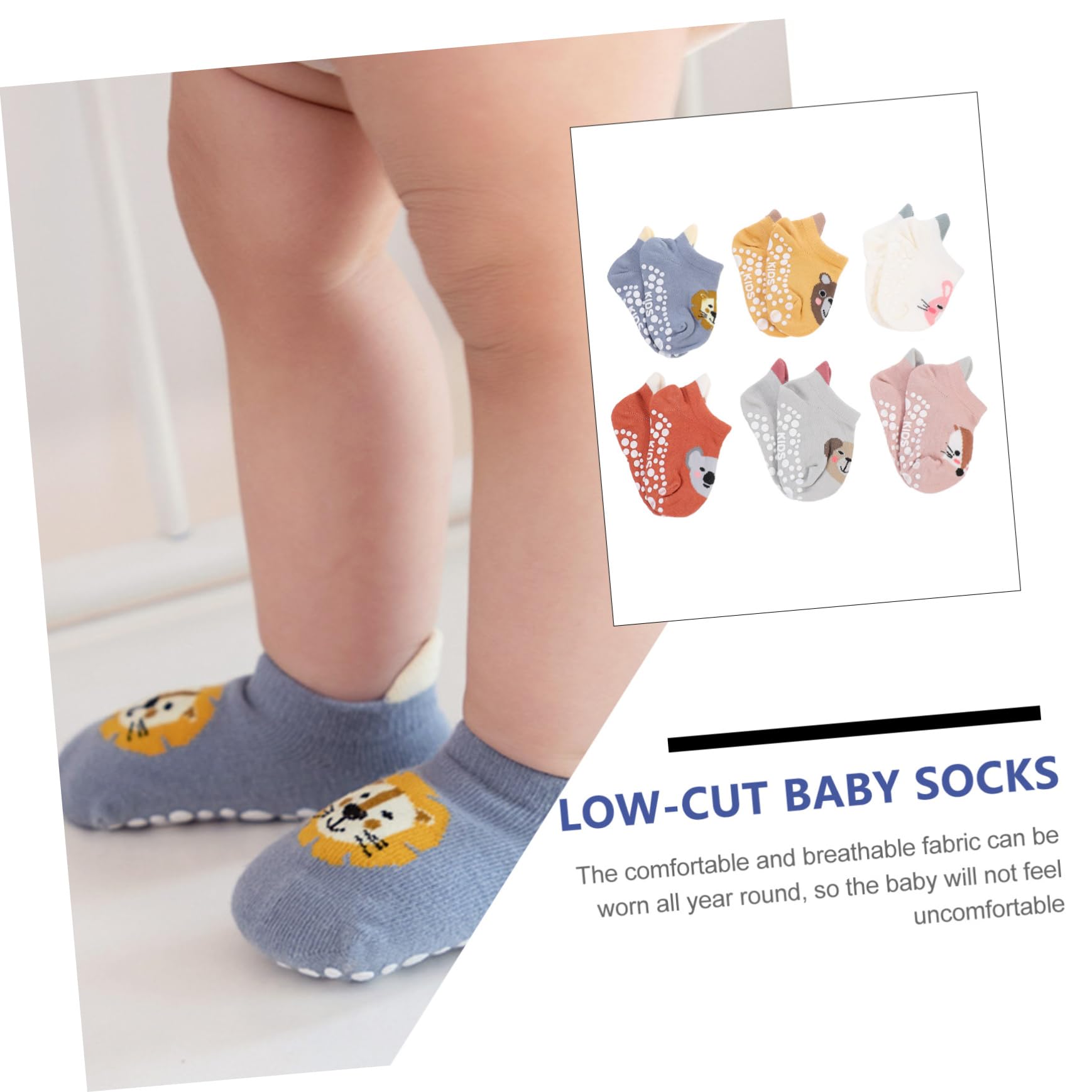GALPADA 18paare Cartoon Socken Rutschfeste Atmungsaktive Baumwollsocken Für Kleinkinder Verschiedenen Farben Für Drinnen Und Draußen