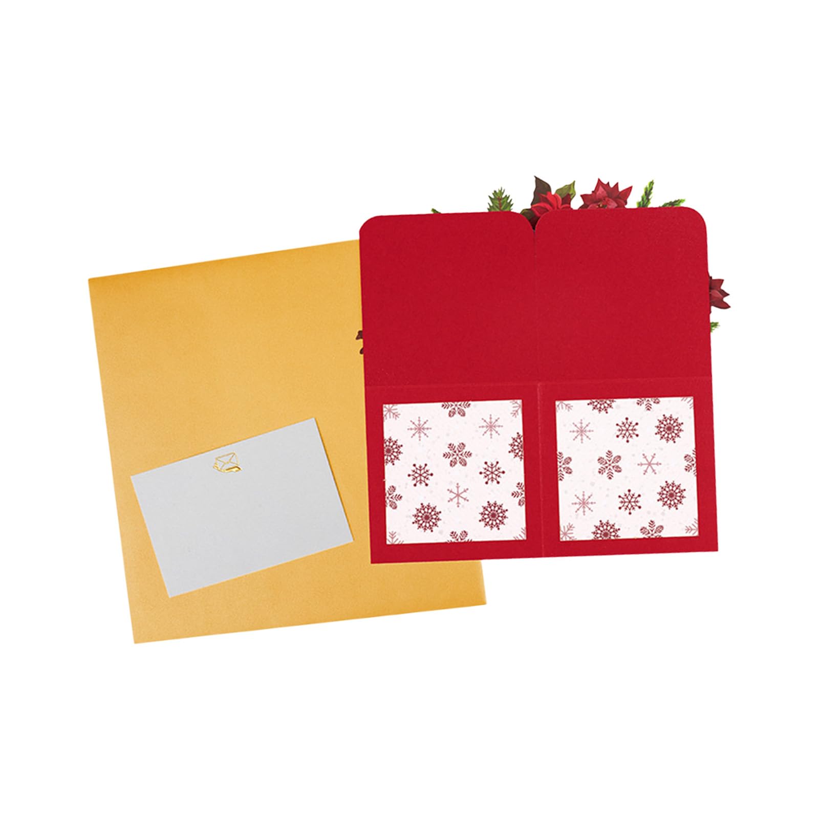 Tsophreniq Christmas Cards with Envelope Flower Box Paper Sculpture Greeting Card for Men Women Valentines Invitations