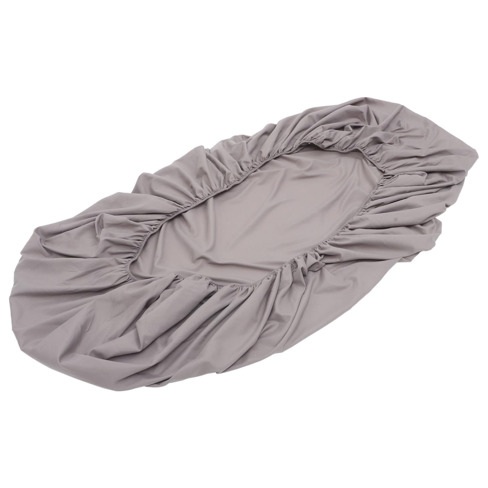 GRIRIW Comfortable Cotton Fitted Sheet Protector for Home Elastic Design Washable Dust Mattress Cover in Light Gray Fits High Mattresses