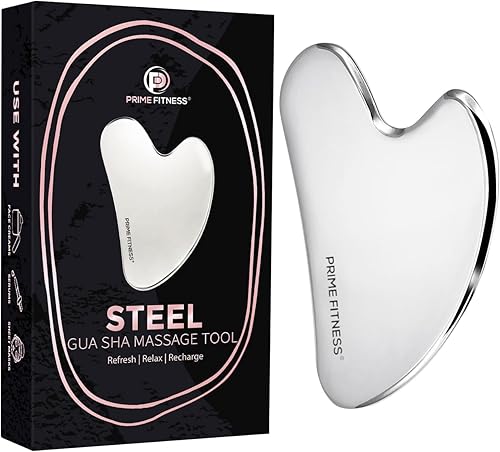Gua Sha Herramientas faciales de acero inoxidable - Herramienta facial Gua Sha de acero inoxidable - Gua Sha - Herramienta Guasha - Masaje facial