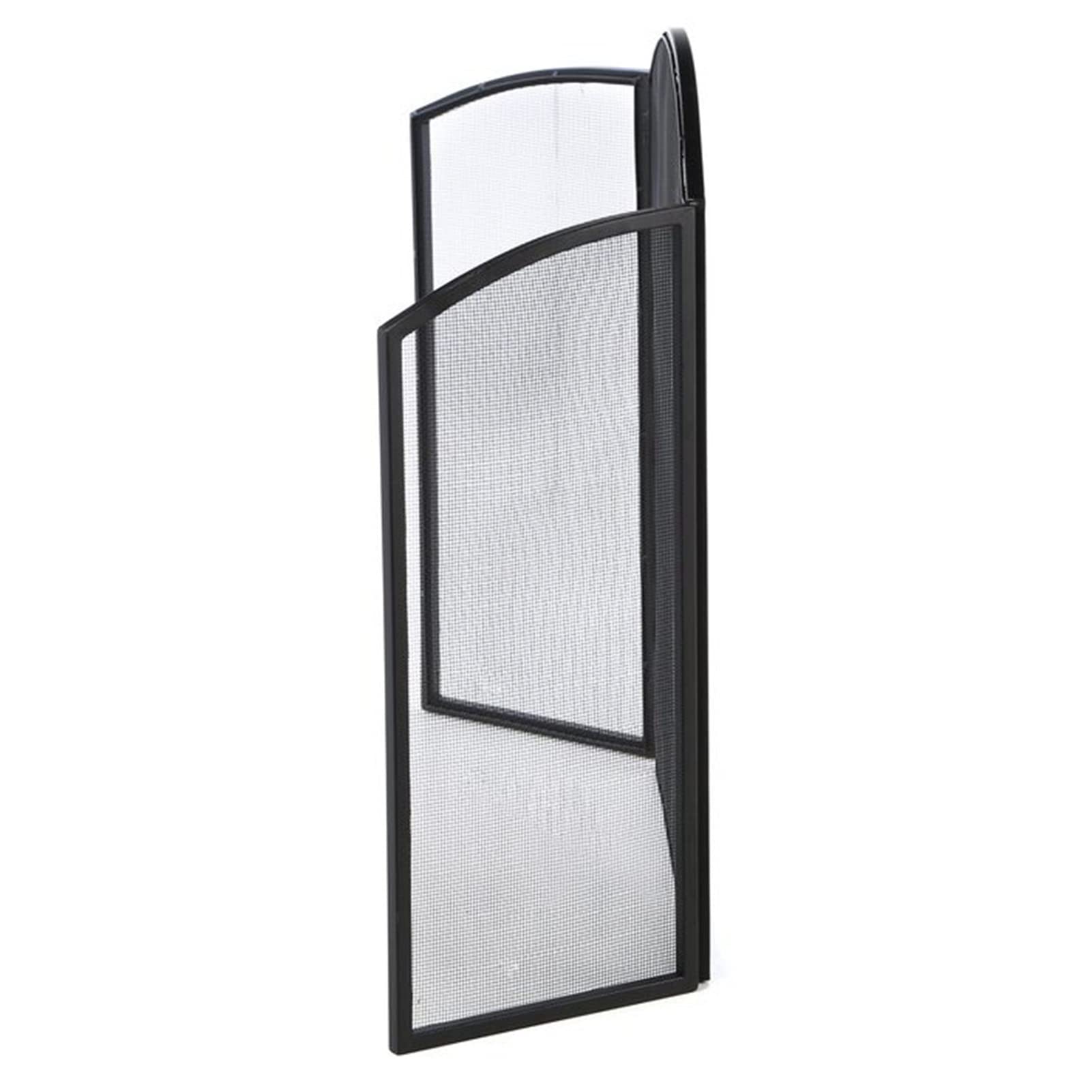 Salvachispas Chimenea Cubierta Protectora de Chimenea Plegable de 3 Paneles, Barrera de Chimenea de Metal Negro, Cubierta Protectora de Chispas de Seguridad para Interiores, Pantalla Protectora Contra
