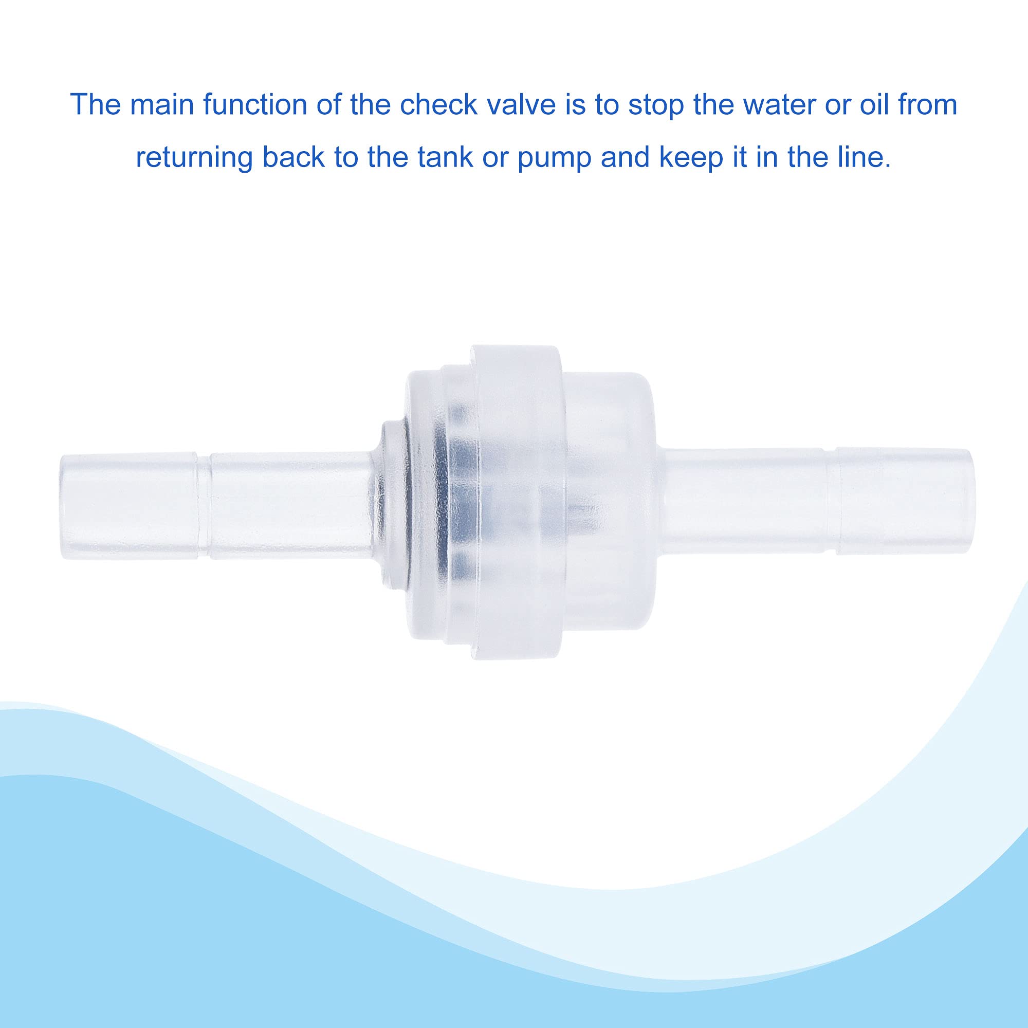 Sourcing Map Clapet Anti-retour 8mm Interne Diamètre En Ligne Air Tube