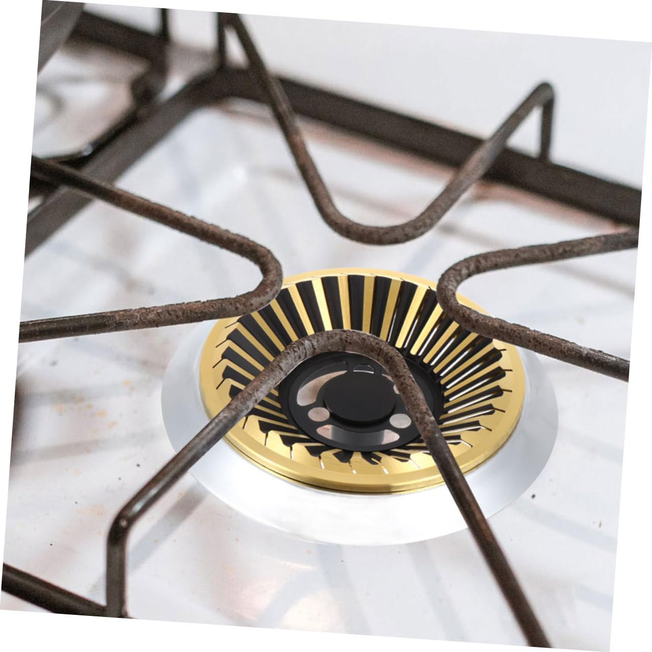 2pezzi Diffusore Per Wok Ghisa Supporto Per Bruciatore Gas Accessori Per Cottura Wok Compatibile Con Fornelli Gas Facile Da Installare e Pulire Superficie Stabile Per Cucina
