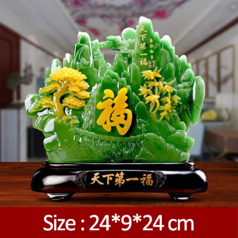 KYUJTYJ Head Sculpture Statue Fengshui Ornaments Living Room Decoration Furnishings Office Artware Ornaments
