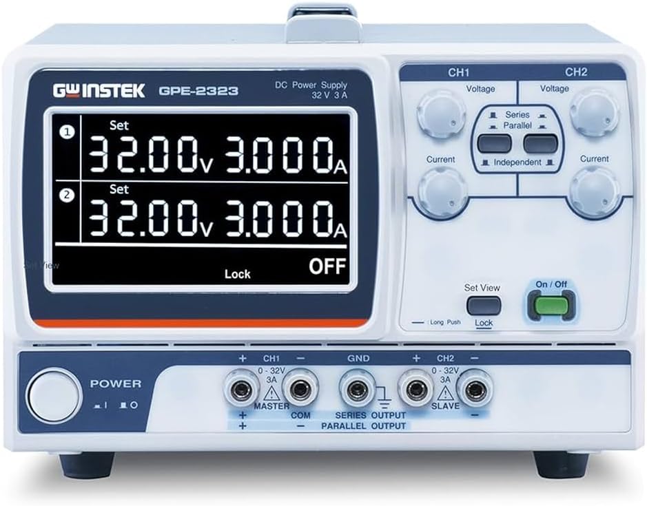 Gw Instek Dc Power Supply, Adj, 2Ch, 32V, 3A - GPE-2323