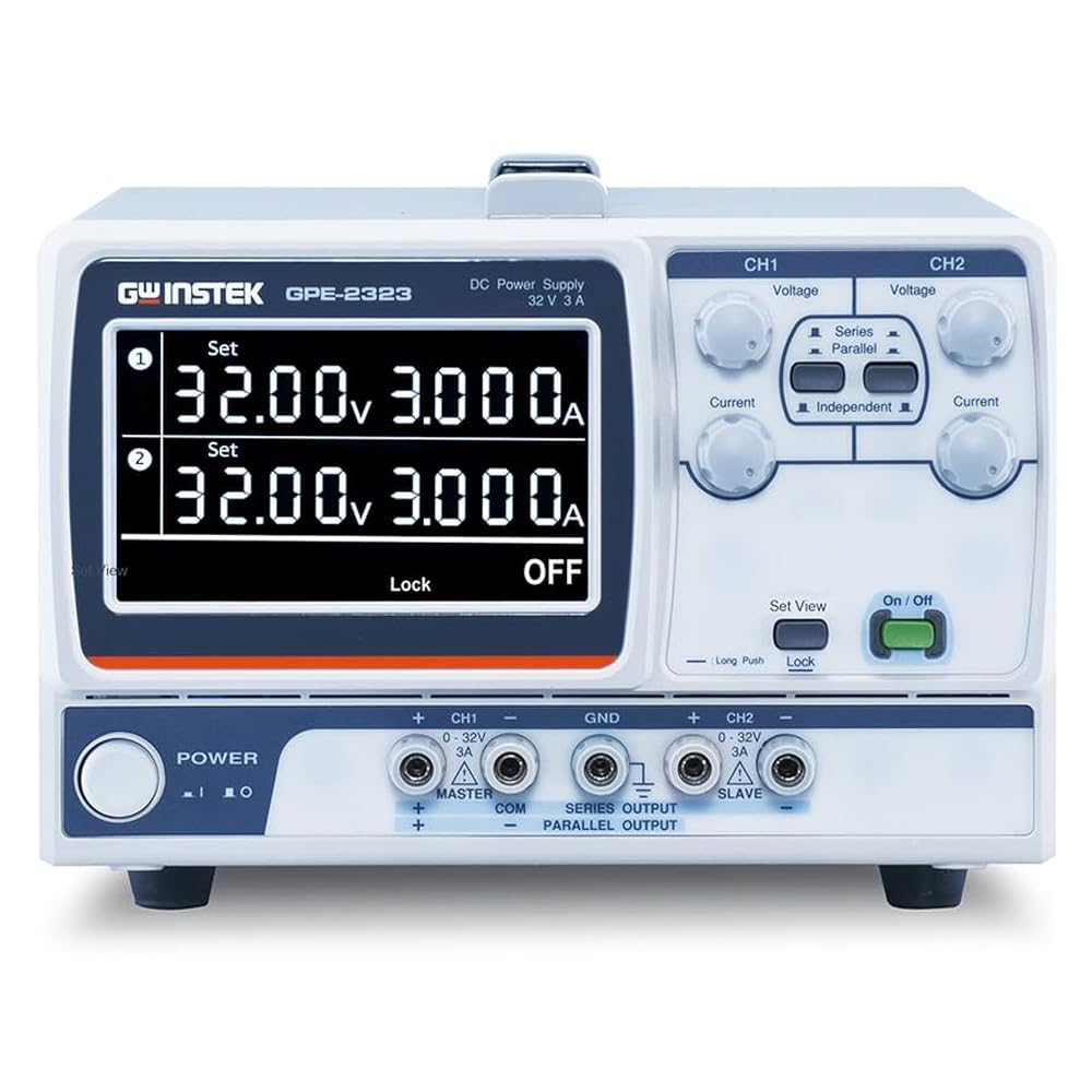 Gw Instek Dc Power Supply, Adj, 2Ch, 32V, 3A - GPE-2323