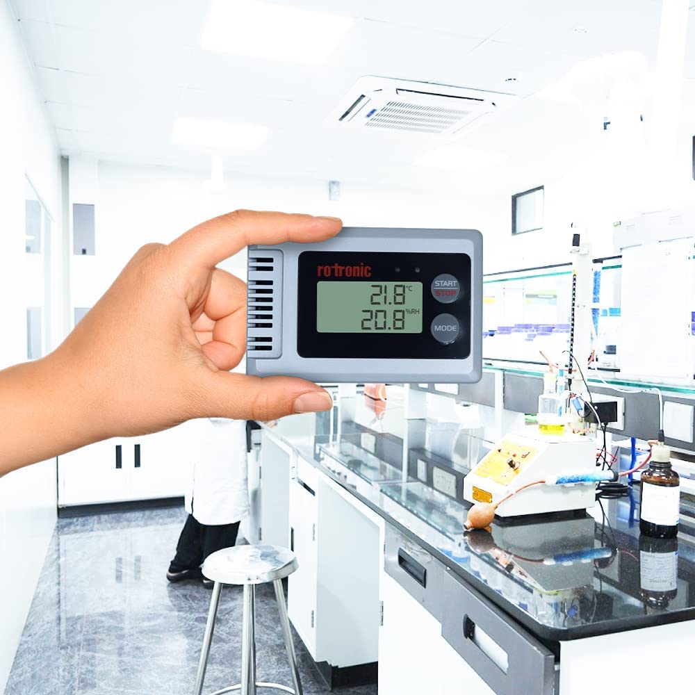 Rotronic HL-1D Registrador de Temperatura y Humedad – Data Logger USB de Alta Precisión para Laboratorio, Farmacia y Cadena de Frío