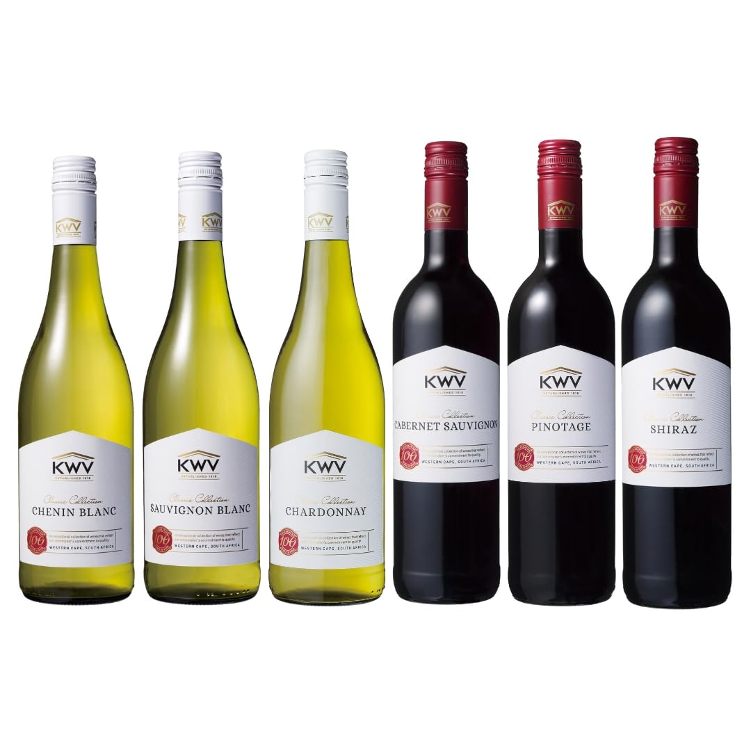 Amazon.co.jp: 【父の日 ギフト プレゼント に】KWV 品種飲み比べ赤白6