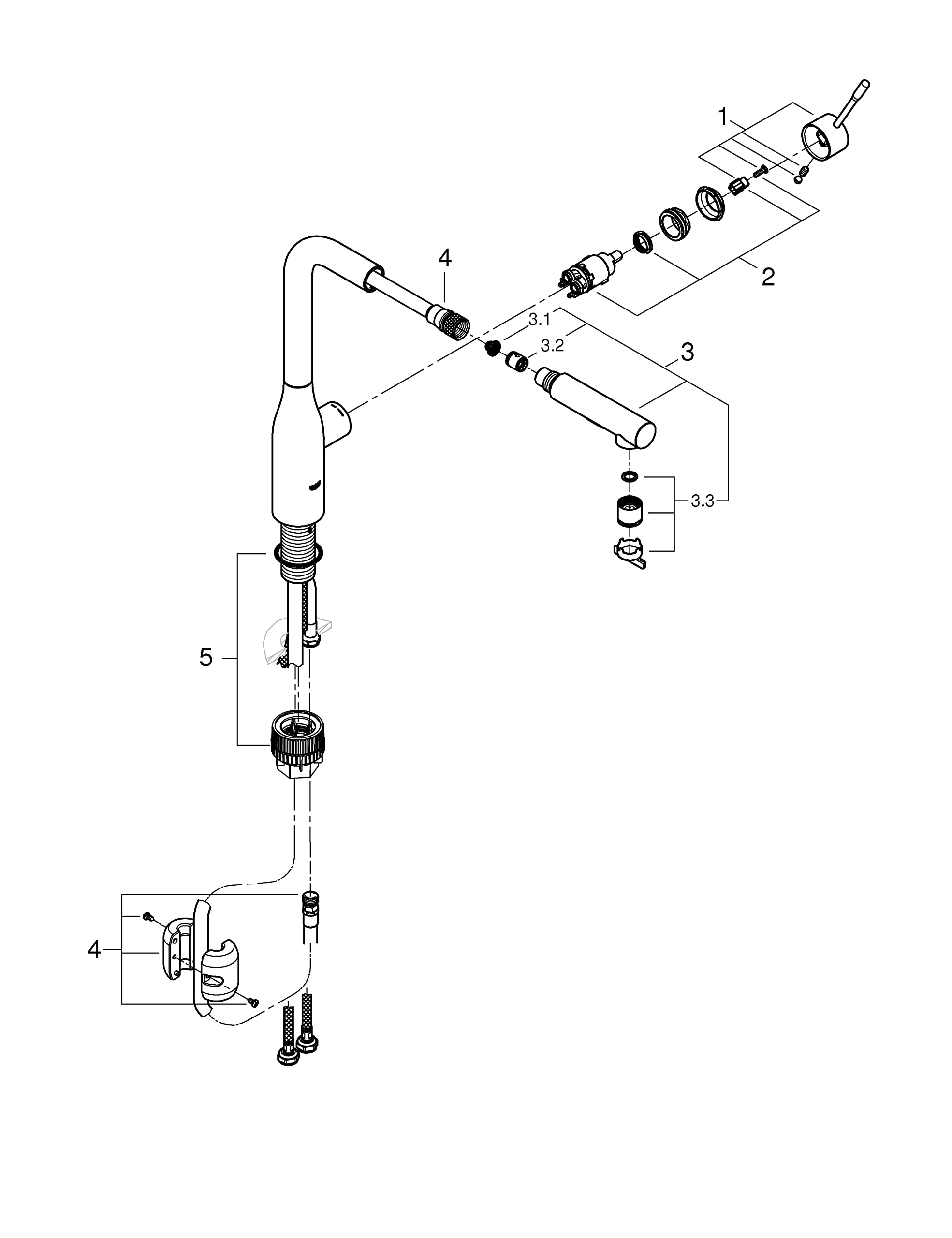GROHE Essence Mitigeur Monocommande, Robinet pour Evier de cuisine, Warm Sunset, 30270DA0