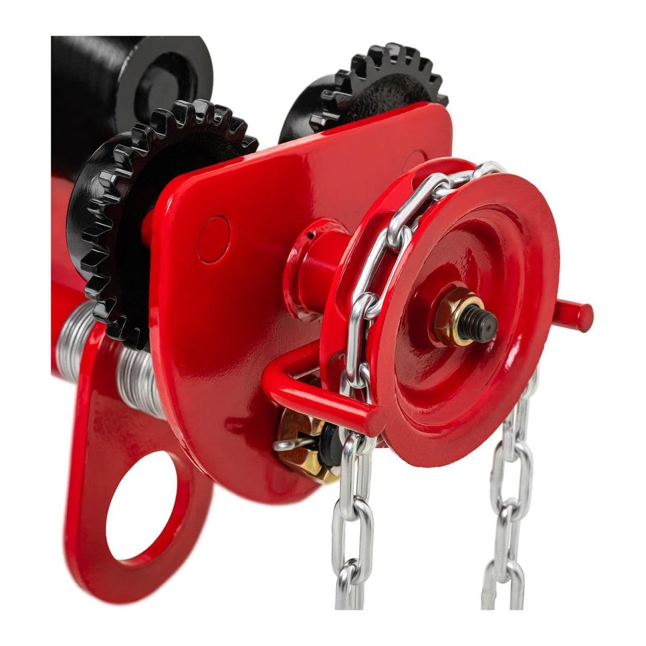 Flaschenzug 1000kg Eisenbreite 77-133mm mit Kette 14_0000988