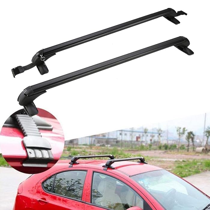 Buy Queiting 105cm Aluminium Roof Bars AntiTheft Lockable Car Roof