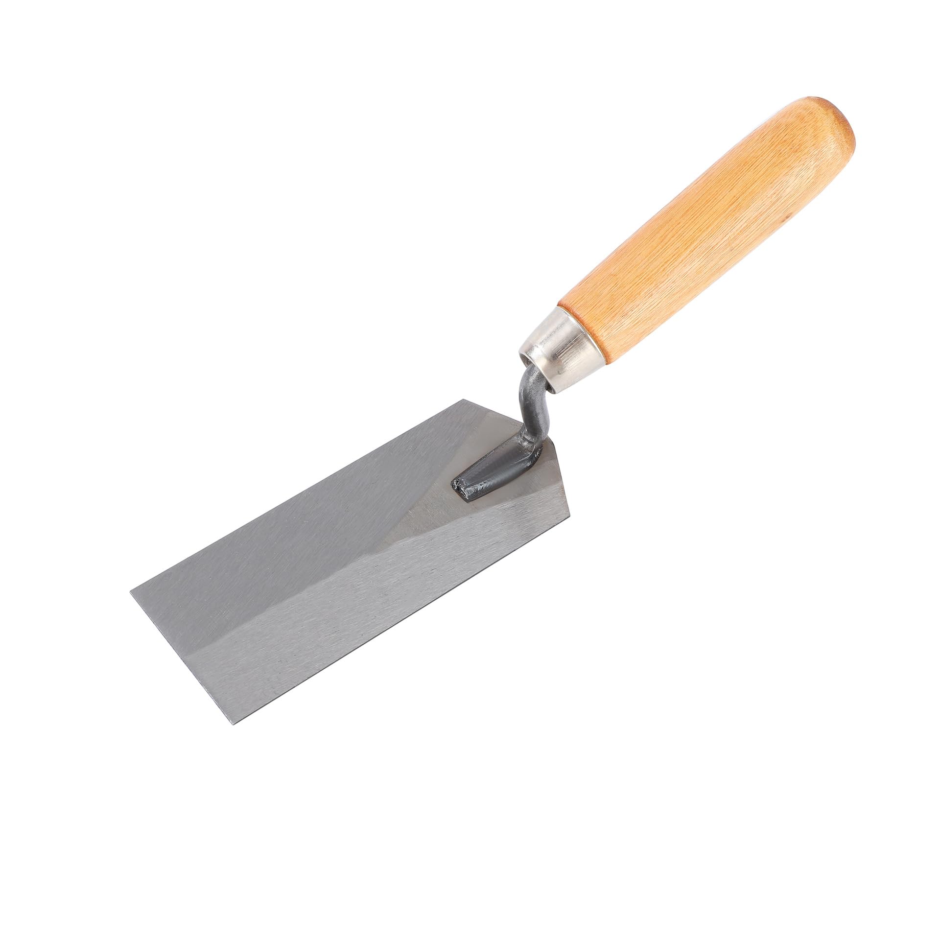 Masonry Steel Margin Trowel, 6 x 2 Inches, High-Hardness Steel Blade, Ergonomic Wood Handle