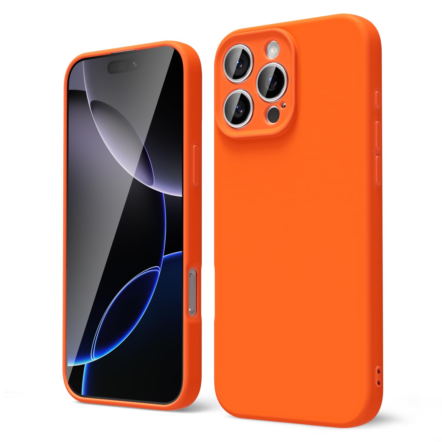 oakxco for iPhone 16 Pro Max Case Liquid Silicone, Soft Rubber Gel Elegant Aesthetic Basic Simple Cover, Cute Thin Slim TPU Matte Solid Color Plain Smooth Case for Women Girl, Light Pink — view 1656