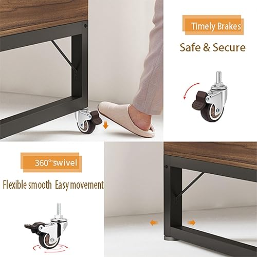 Miniatura 4 de Ruedas de vástago giratorio, ruedas TPR de vástago giratorio de 360 grados con varillas de rosca métricas M6-0.039x0.591 in, ruedas industriales de