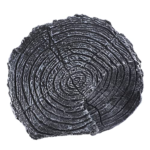 VICASKY Terrarium Reptile Hideout Vivid Stump Habitat Simulated Turtle Basking Platform Tortoise Ramp Resting Spot for Snakes Lizards and Amphibians