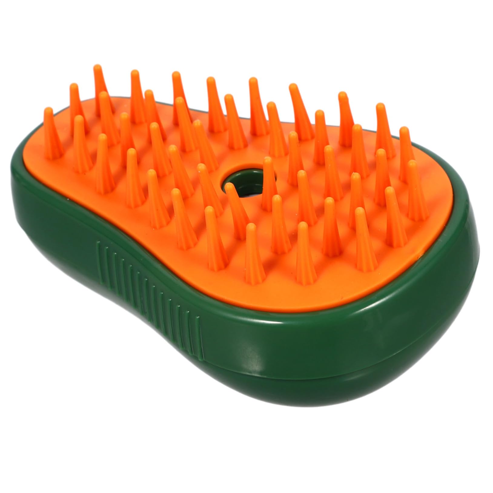 Sosoport 5pièces Brosse à Poils De Chat Et Chien Avec Vapeur Brosse De Bain Auto-nettoyante Et Massante Pour Animaux De Compagnie Couleur Verte