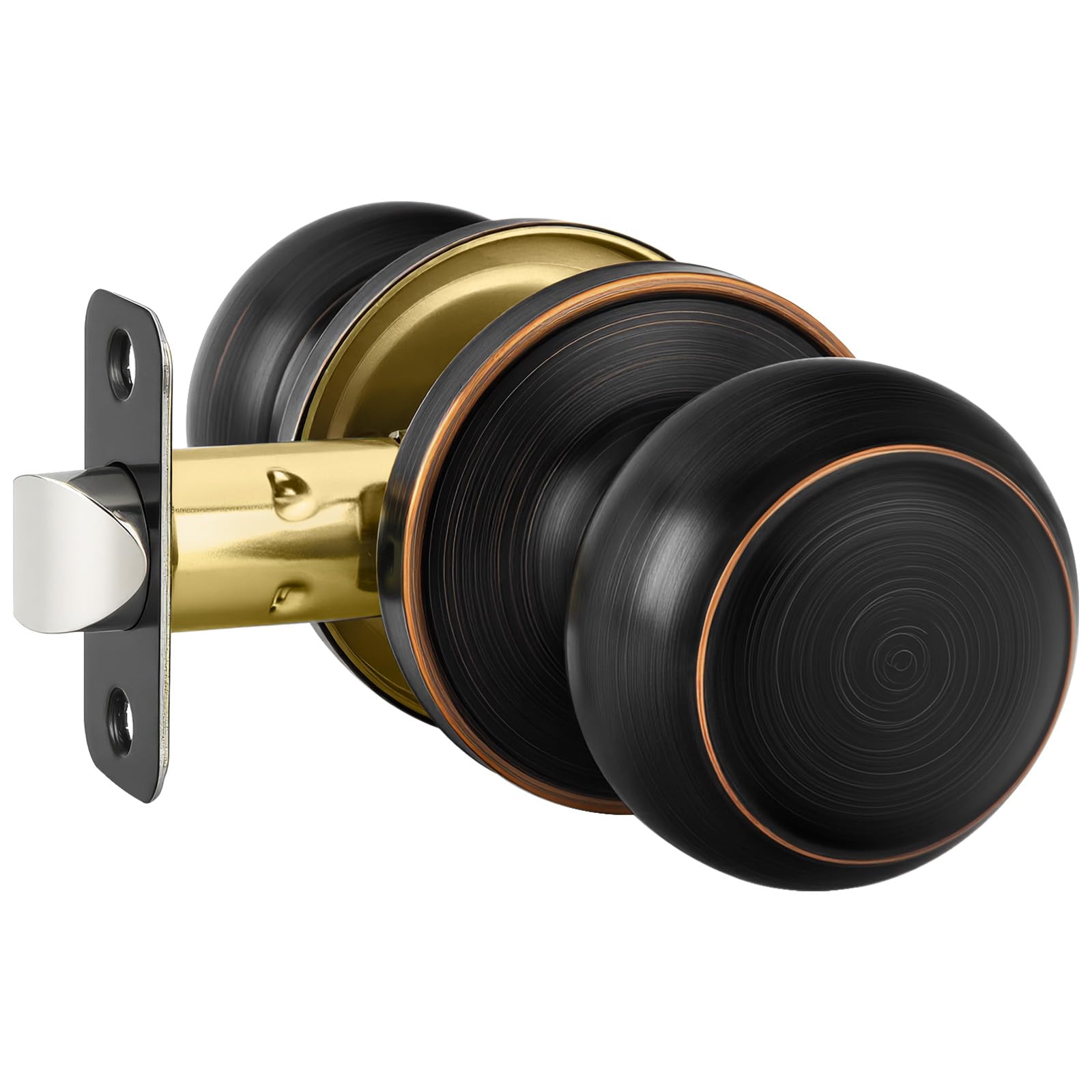 Haidms 6 Pack Matte Black Door Knobs Interior Privacy, Black Interior Door Knobs for Bedroom or Bathroom Classic Round Doorknobs Hardware — Amazon image 32