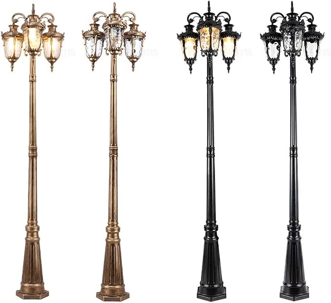 Lámpara de pie columna negra altura 290 cm miniatura 4