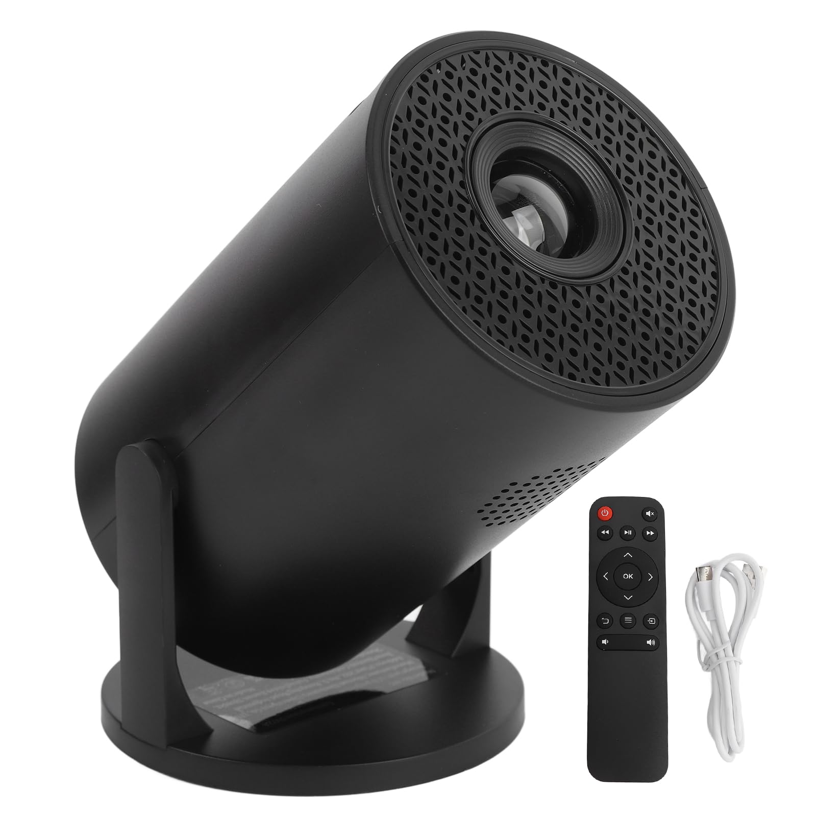 Mini Proiettore con WiFi e Bluetooth, Proiettore Portatile Full HD 1080p, 270 ° Regolabile, Proiettore di Film Video per Smartphone per PC per Laptop Android