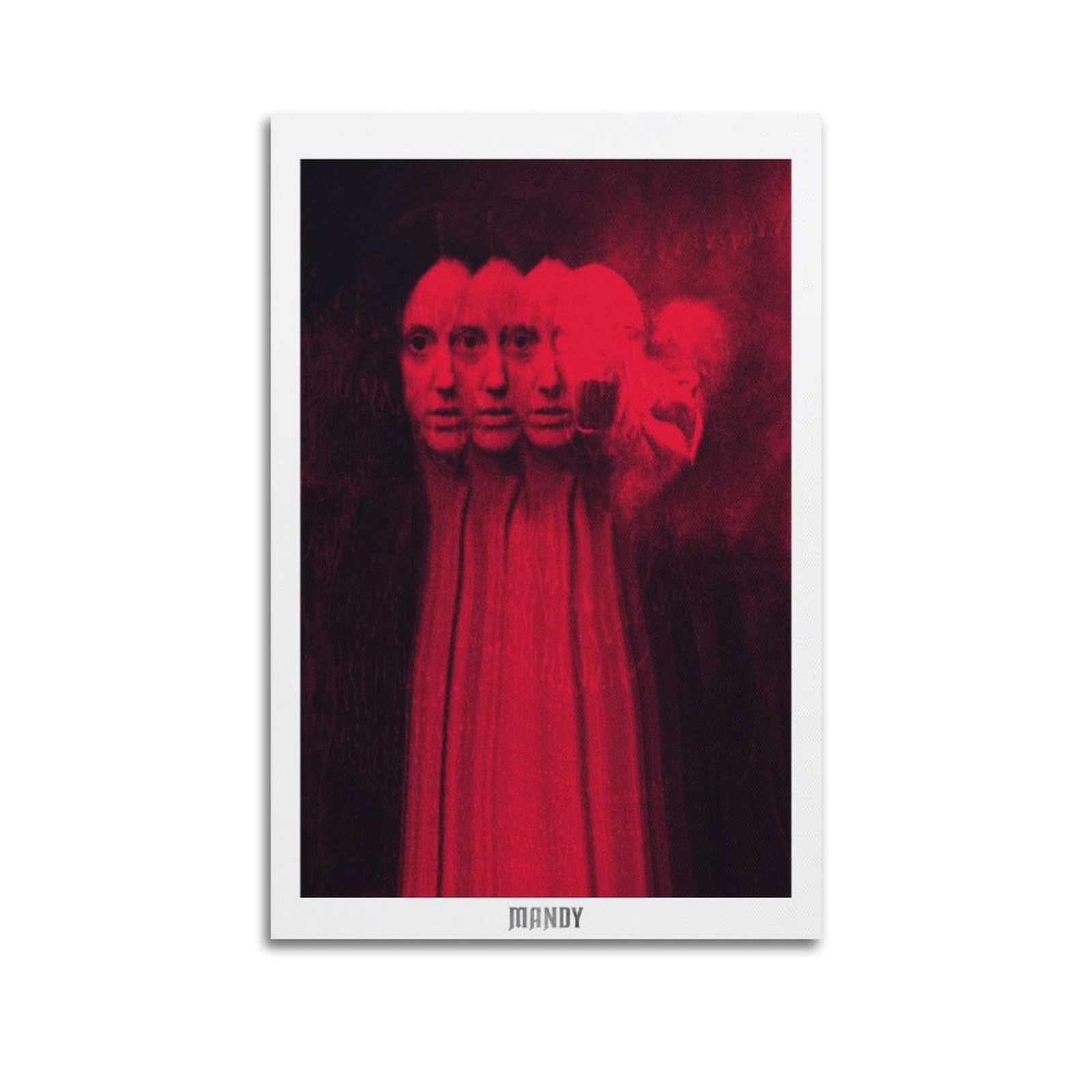 SUDANGDIANZI Horror Movie Poster Mandy Canvas Poster And Wall Art Modern Family Bedroom Gym Office Decor Gift 24x36inch(60x90cm) Unframe-style
