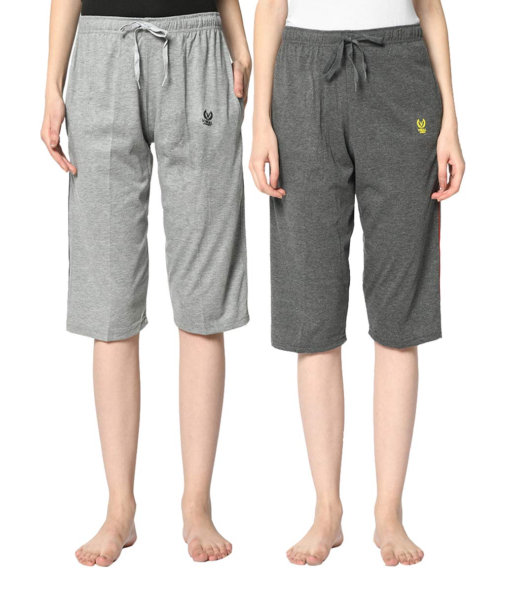 mack jonney Cotton Regular Fit Casual Style Capri for Women-Vj_Wcapri_Group7-picture-18