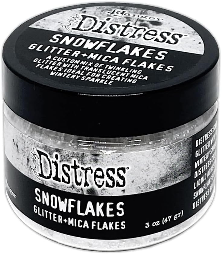 Ranger Ink - Tim Holtz - Distress Glitter + Mica Flakes - Snowflakes