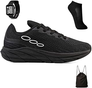 Kit Tenis Esportivo Masculino Feminino Academia Treino Leve + Mochila Bag + Meia e Relogio
