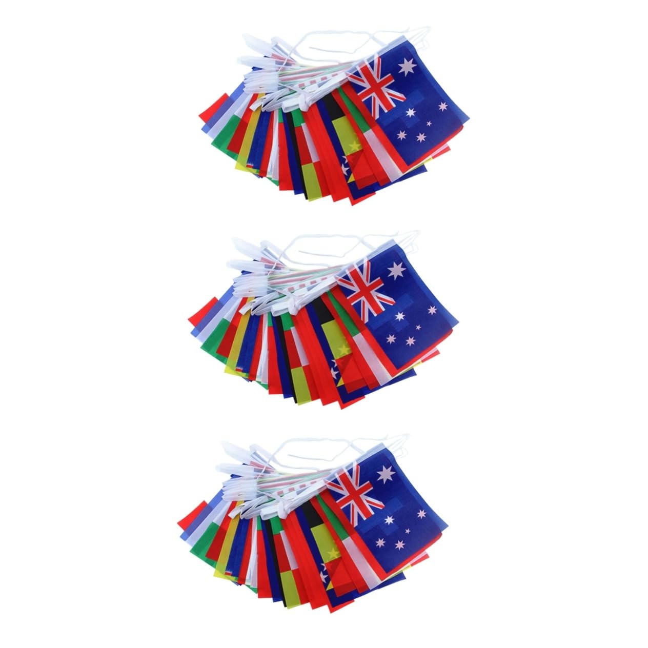 Cabilock 6 Set Bandiera Stringa Bandiera Striscioni Di Bandiere Stamina Della Del Mondo Euro Banner Paese Asta Della Bandiere Di Stamina Prima Panno in Poliestere
