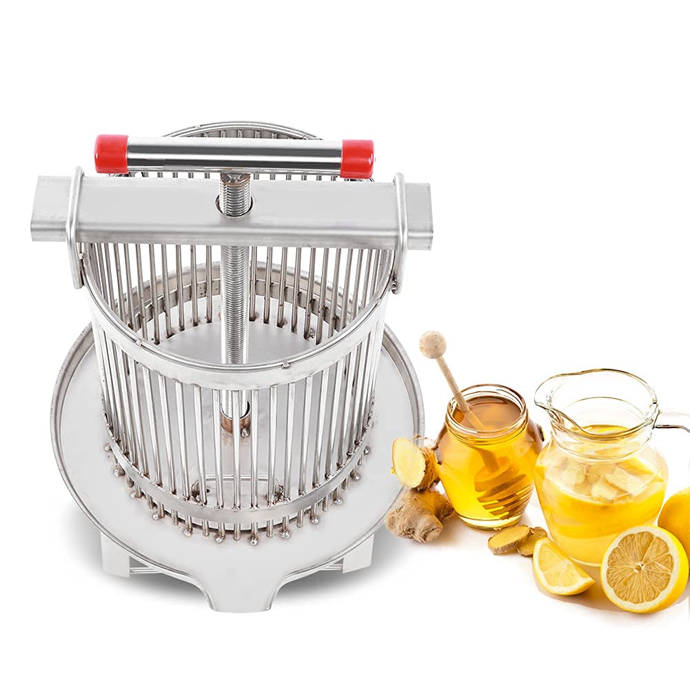 FAXIOAWA Acier Inoxydable ménage Manuel Miel Presse Cire Presse-Agrumes Outil Apiculture Accessoires pour Un Usage Quotidien
