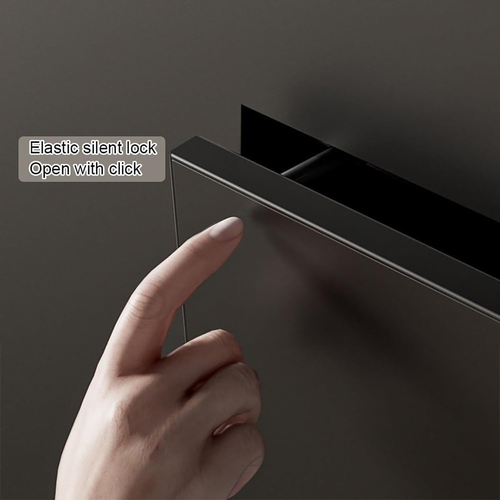 Portascopino da incasso in acciaio inox, design moderno invisibile per bagno, ideale per spazi e hotel contemporanei, portascopino da terra