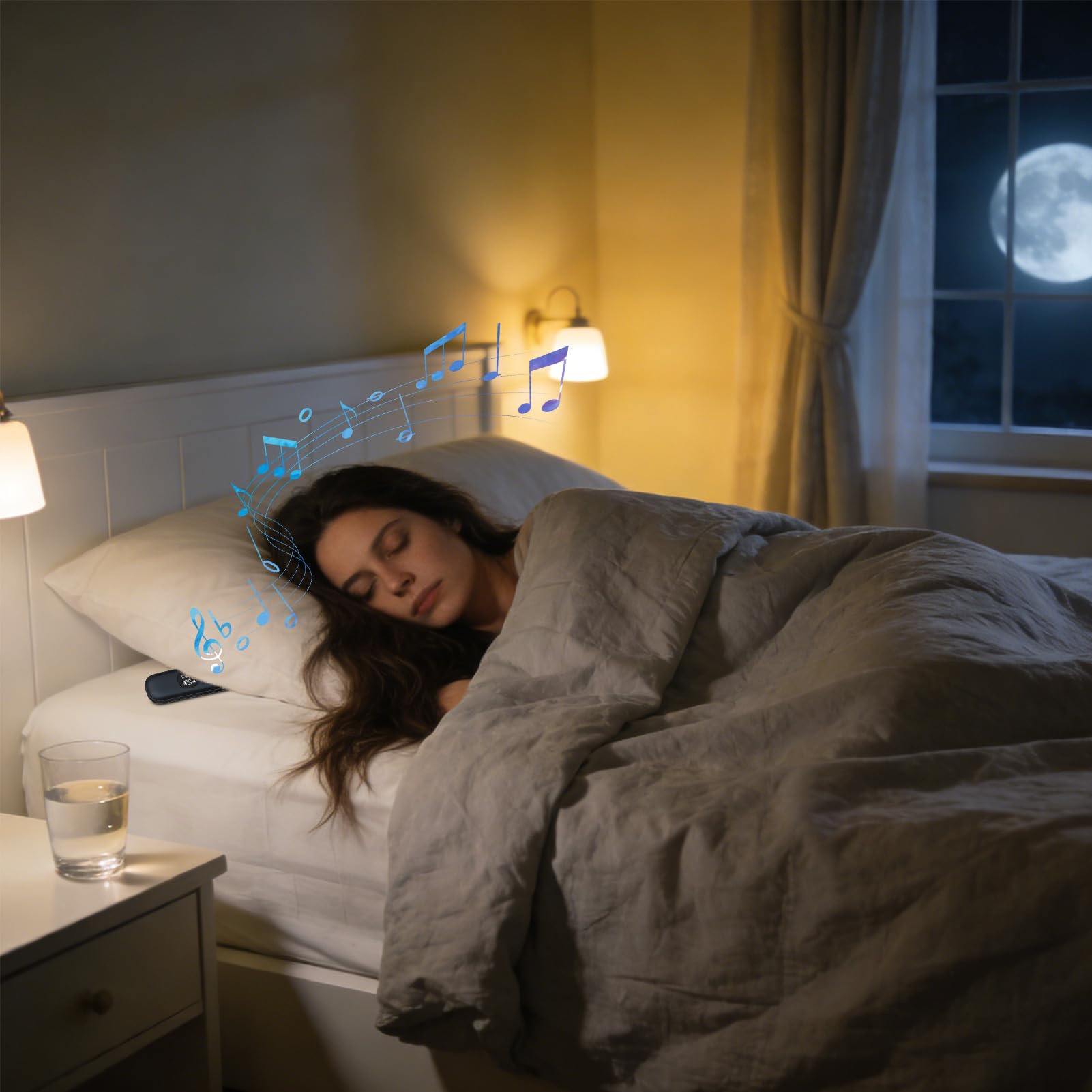 Almohada altavoz 11 diferentes sonidos blancos con | Generador de ruido blanco para dormitorio para el hogar viajes hotel apartamento camping viaje de negocios
