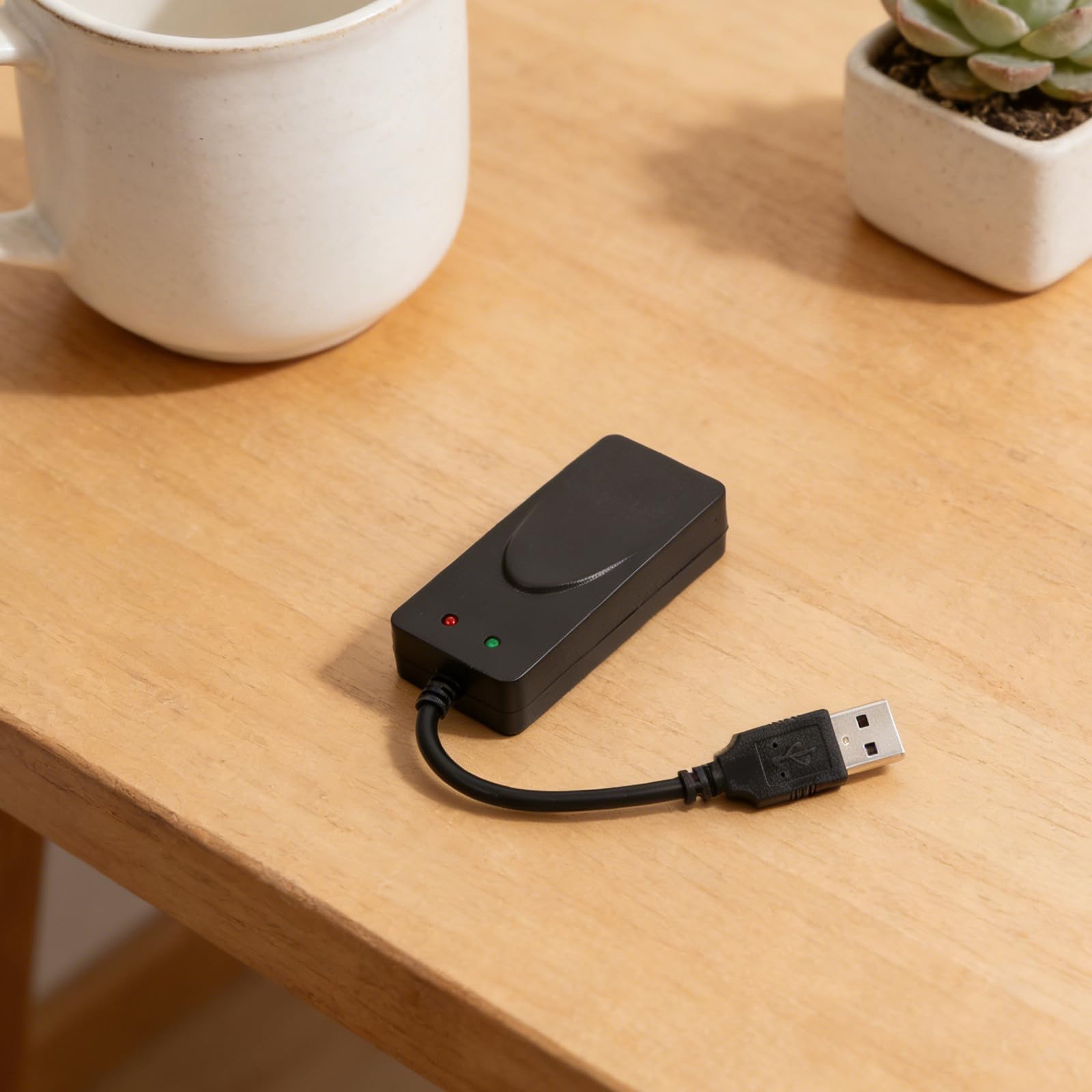 Toddmomy Fax Compatto per Uffici Desktop e Networking Domestico Modem USB Doppia Porta Nero in Abs per Computer e Fax