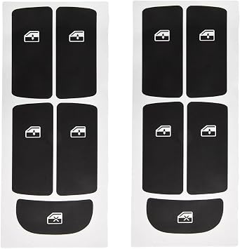 Black Button Stickers Decal Set for SAAB 9-3 03-12