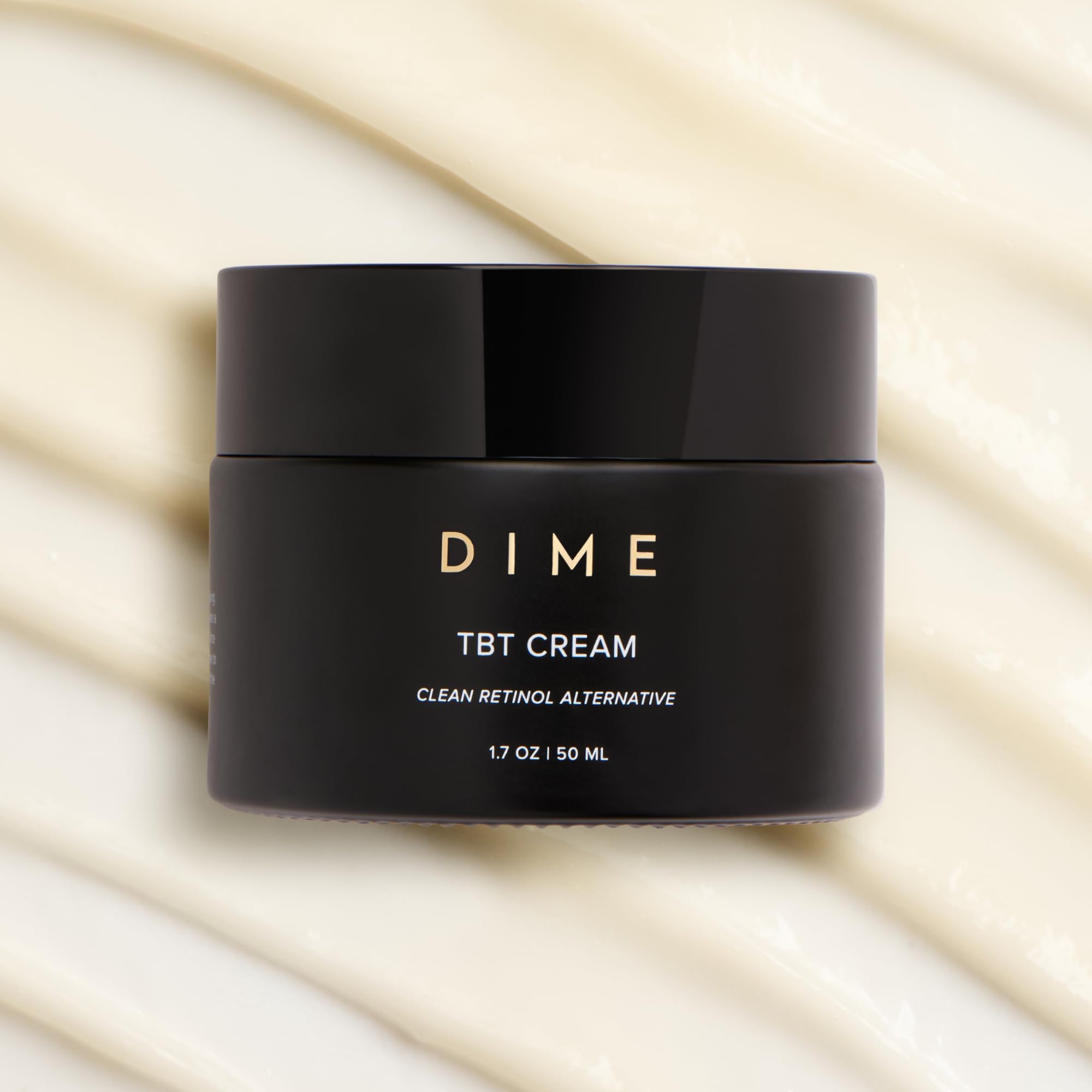 DIME Beauty TBT Cream - Gentle Antiwrinkle Cream for Women with Bakuchiol for Face Wrinkles - Anti-Aging Face Moisturizer and Forehead Wrinkle Cream for Smoother Younger Looking Skin 1.7 oz / 50ml