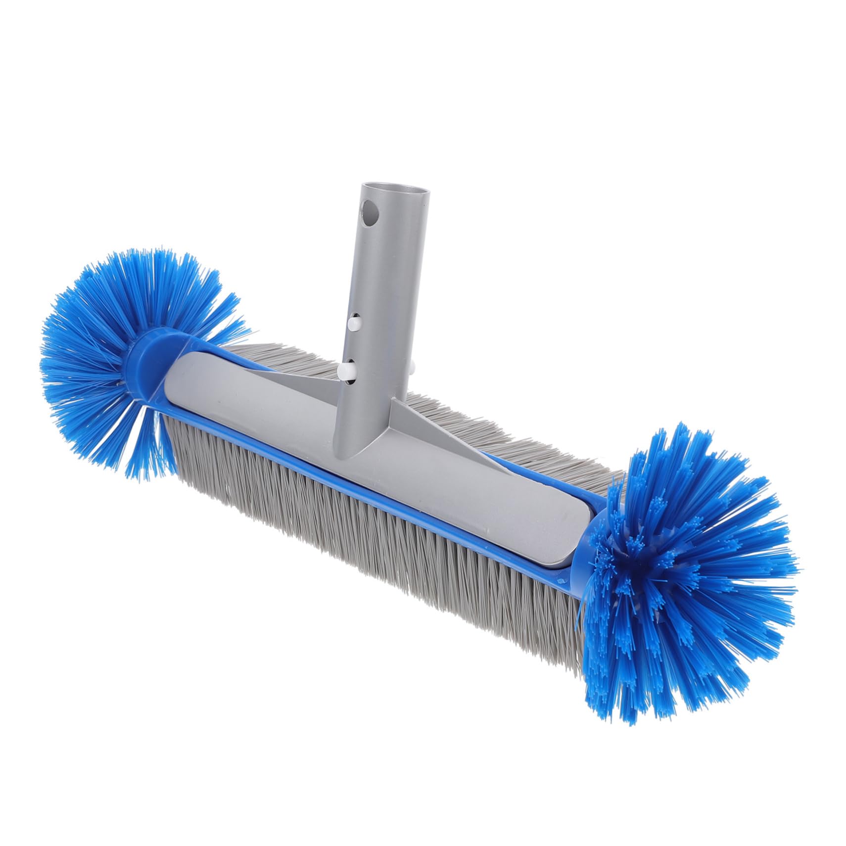 HANABASS Brosse à Carrelage de Piscine Bleue avec Manche Ergonomique en Nylon et Aluminium, Nettoyage Facile des Parois de Piscine Hors Sol