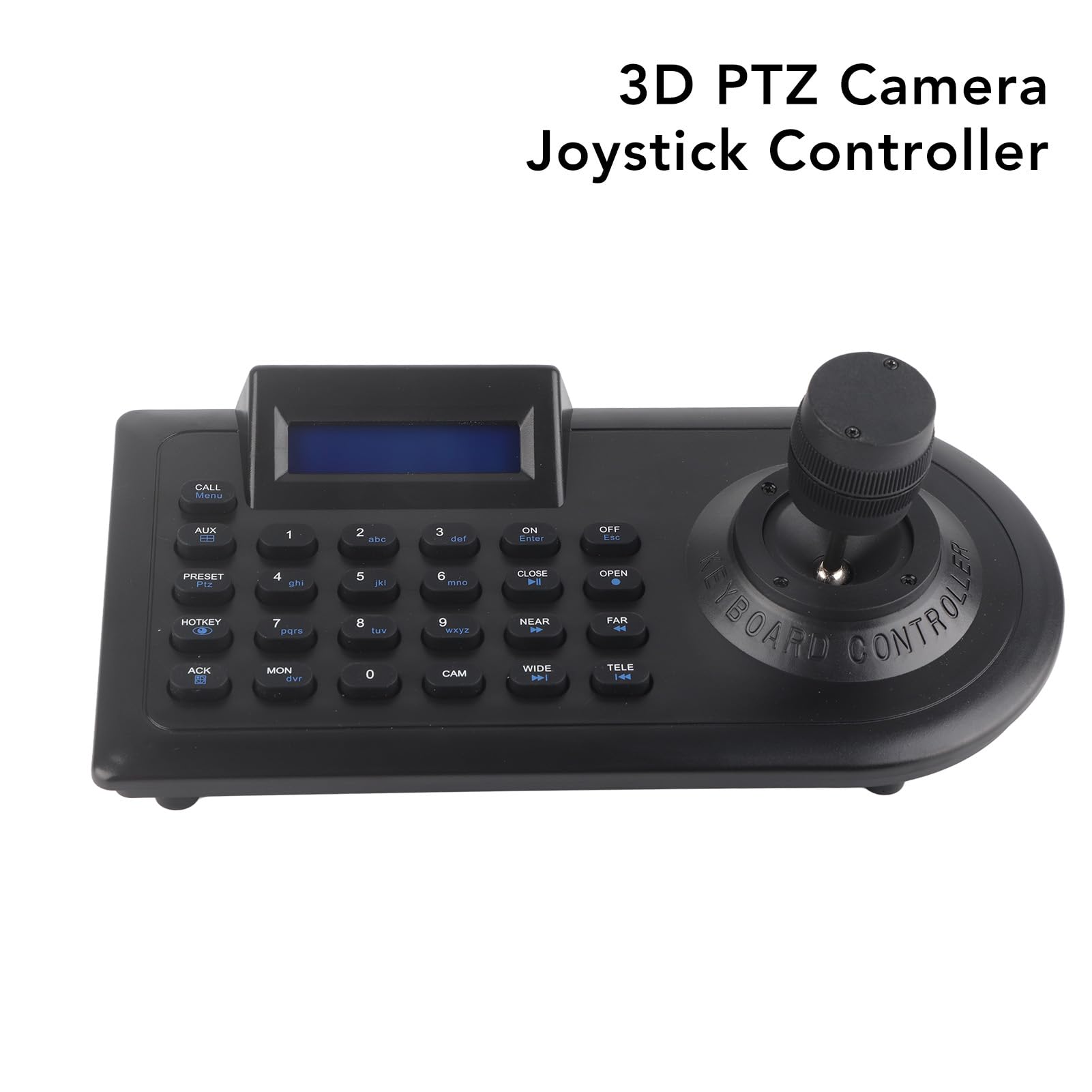 Controller Joystick Telecamera PTZ, Tastiera Controller Telecamera PTZ con Joystick 3D, Schermo LCD, per Telecamere Dome IP PTZ (Spina UE)