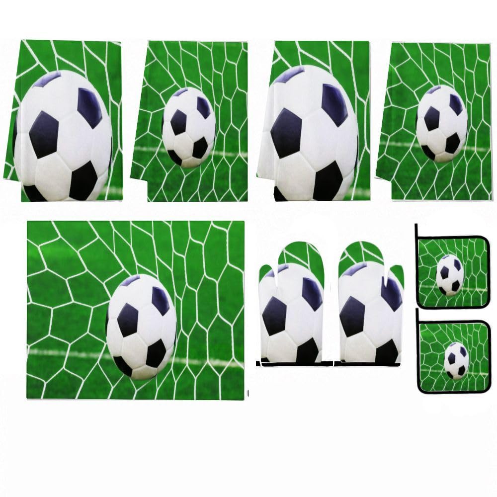 9PCS Classic Soccer Ball2 Cucina Decor e Accessori Set