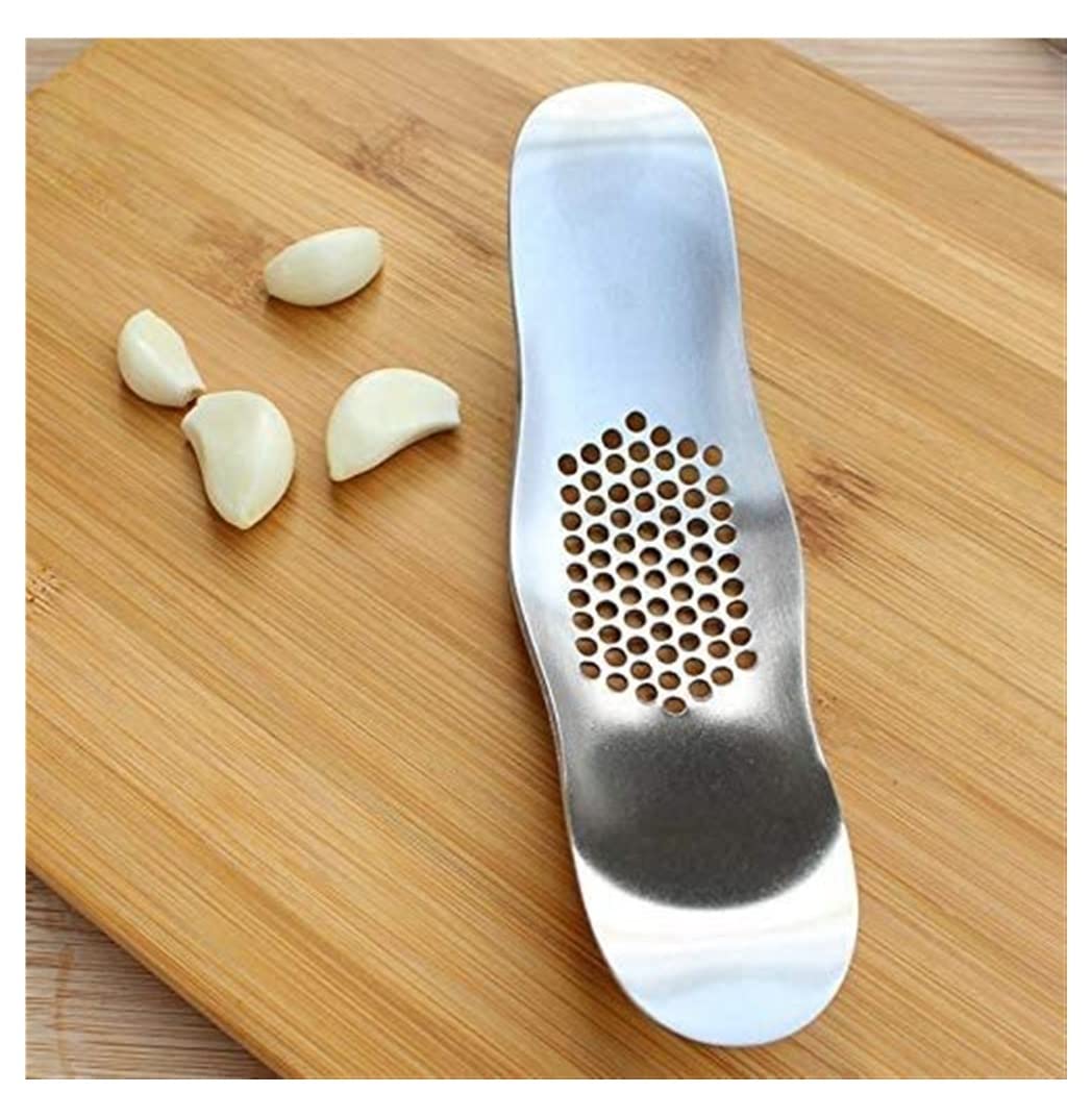 Knoblauch Stampfer Edelstahl-Knoblauchpresse Knoblauchzerkleinerer Metall-Ingwer-Knoblauchschneider FüR Knoblauch Ingwer