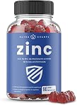 Gommies de zinc pour adultes 4-in-1 Suppléments de zinc avec vitamine D3, Fraise & Echinacea: un booster pour les adultes & Soutien immunitaire (Immunity Gummies)1)