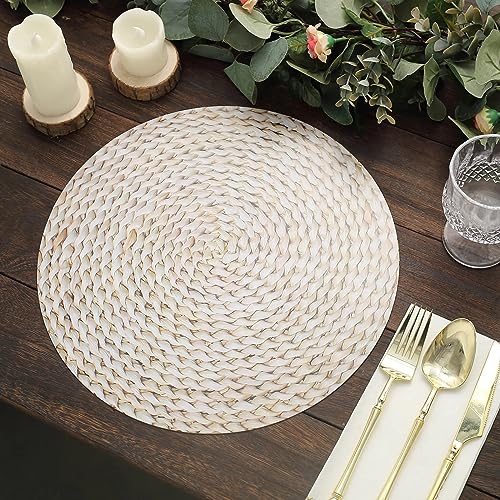 Platos desechables beige redondos 13 pulg pack 6 miniatura 3