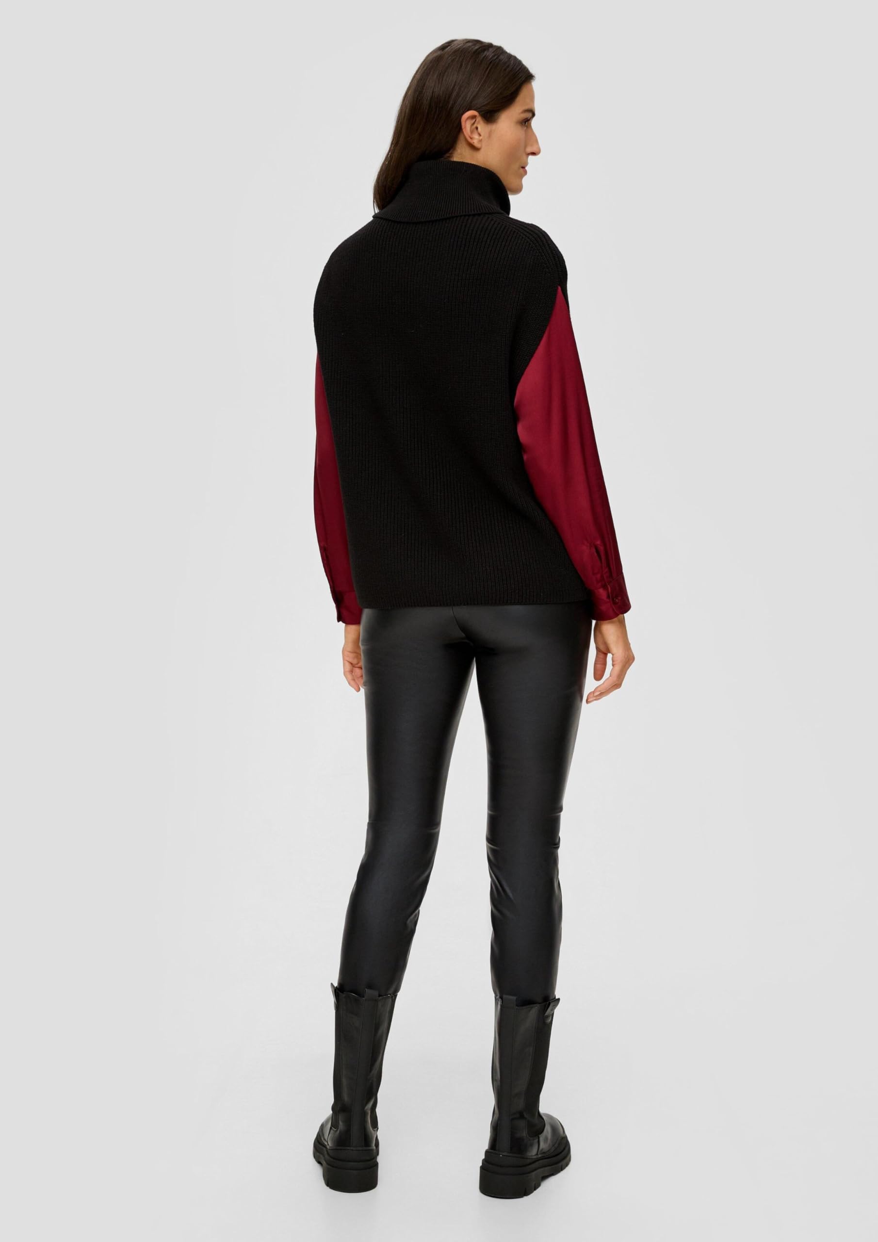 s.Oliver Extra Slim: Leggings in Leder-Optik