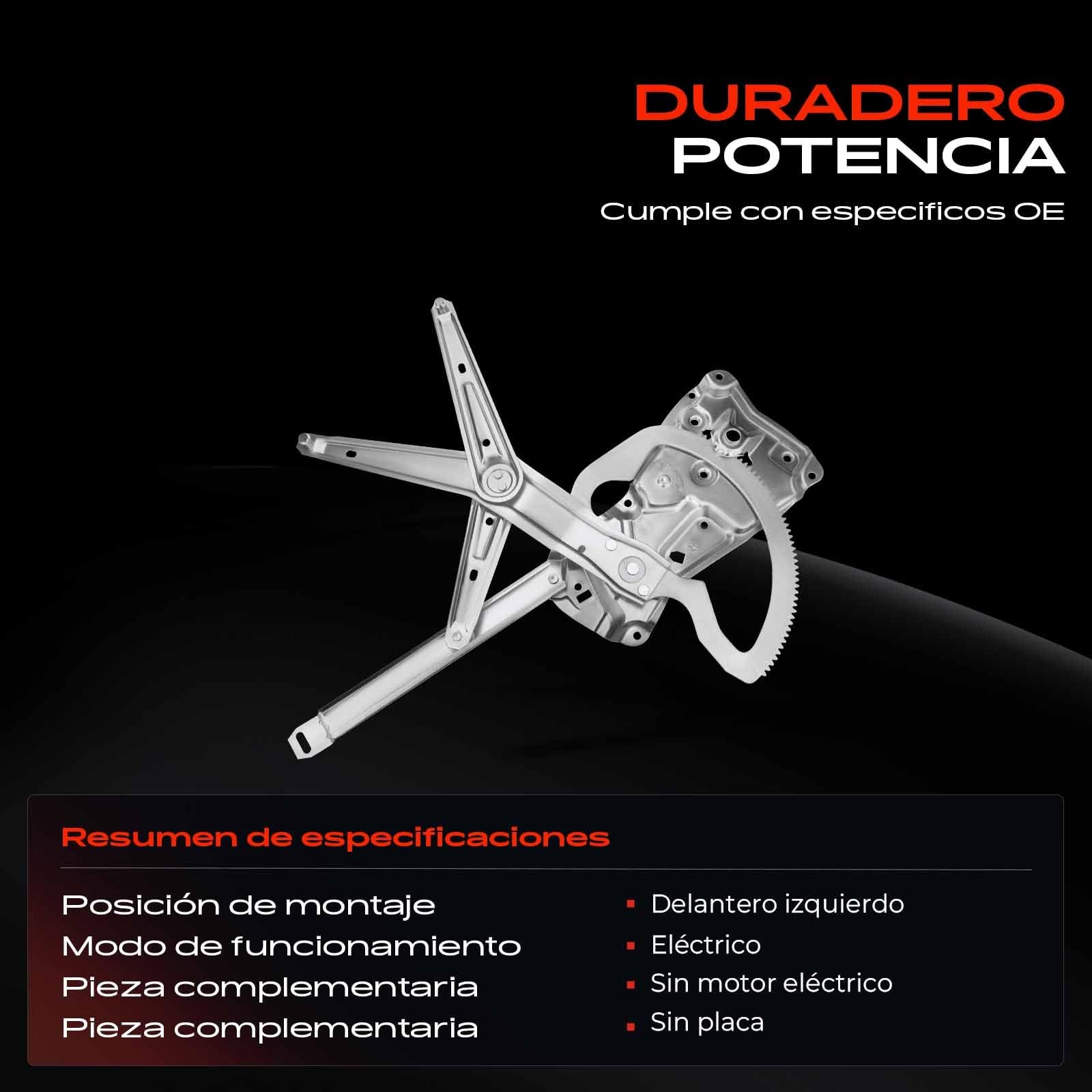 Frankberg Elevalunas Mecanismo elevalunas Eléctrico sin Motor Delantero izquierdo Sin placa 4/5-Puerta 2/3 Puertass Compatible con Serie 3 Compact E36 Serie 3 E36 Replace# 51331977609