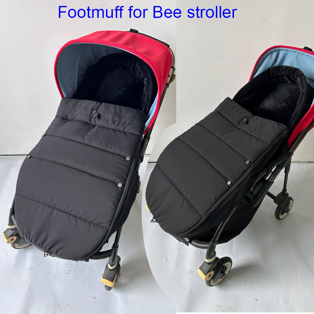 Brogtorl Universal Stroller Accessories Winter Footmuff Soft Lining and Splashproof Fabric Compatible with Bugaboo Strollers - Image 3