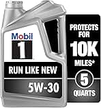 Mobil 1 Advanced Full Synthetic Motor Oil 5W-30, 5 Quart