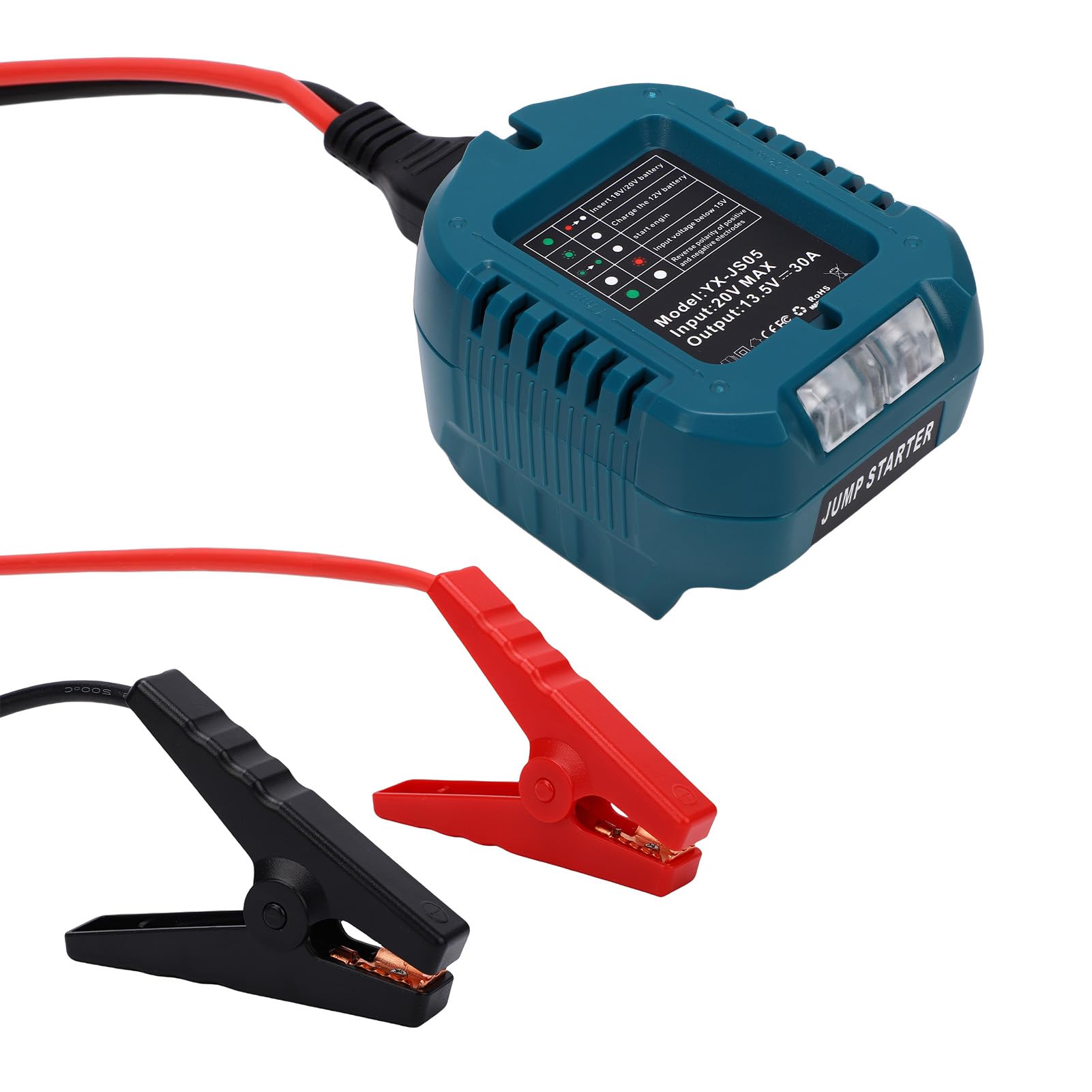Luocute Arrancador de Batería Portátil para Baterías de 18 V, 10 AWG