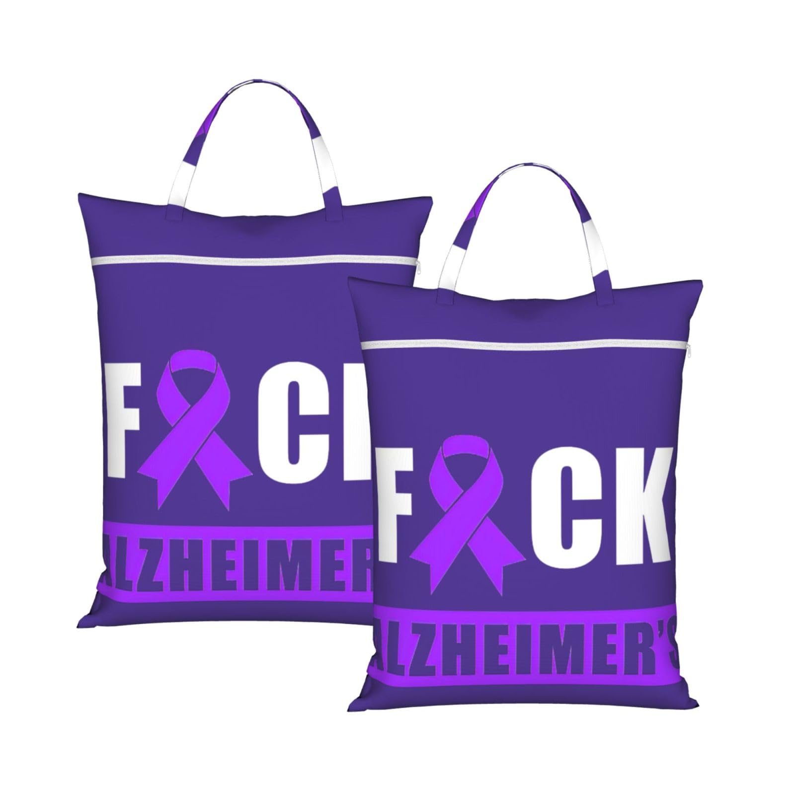Cyanlit 2Pcs Alzheimers Awareness Month 2 Pcs Large Travel Laundry Bags Waterproof Wet Dry Bag For Travel,Swimming