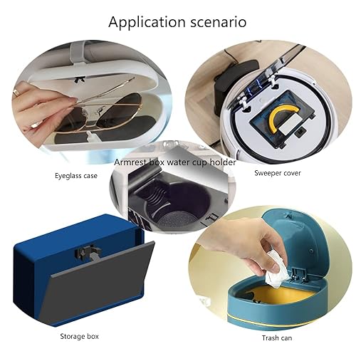 Miniatura 4 de Paquete de 10 clips de tapa de bote de basura, interruptor de presión, botón de bloqueo de repuesto para mini bote de basura con tapa, cesta de