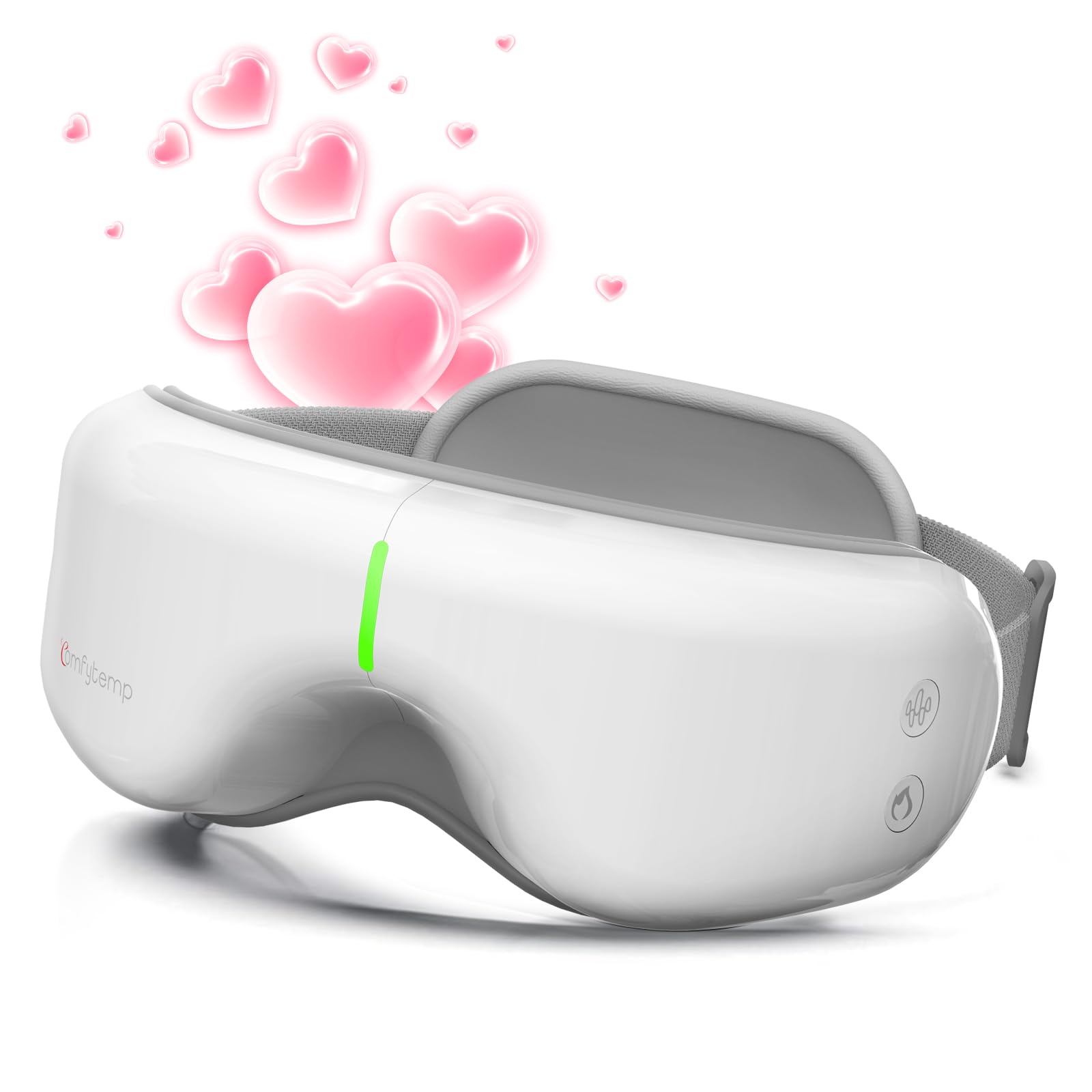 Comfytemp Eye Massager with Heat, Birthday Gifts for Mom Wife Women Men Dad, FSA HSA Eligible Smart Heated Mask Massager with Music for Migraine, Eyes Fatigue, Puffiness, and Dryness Relief